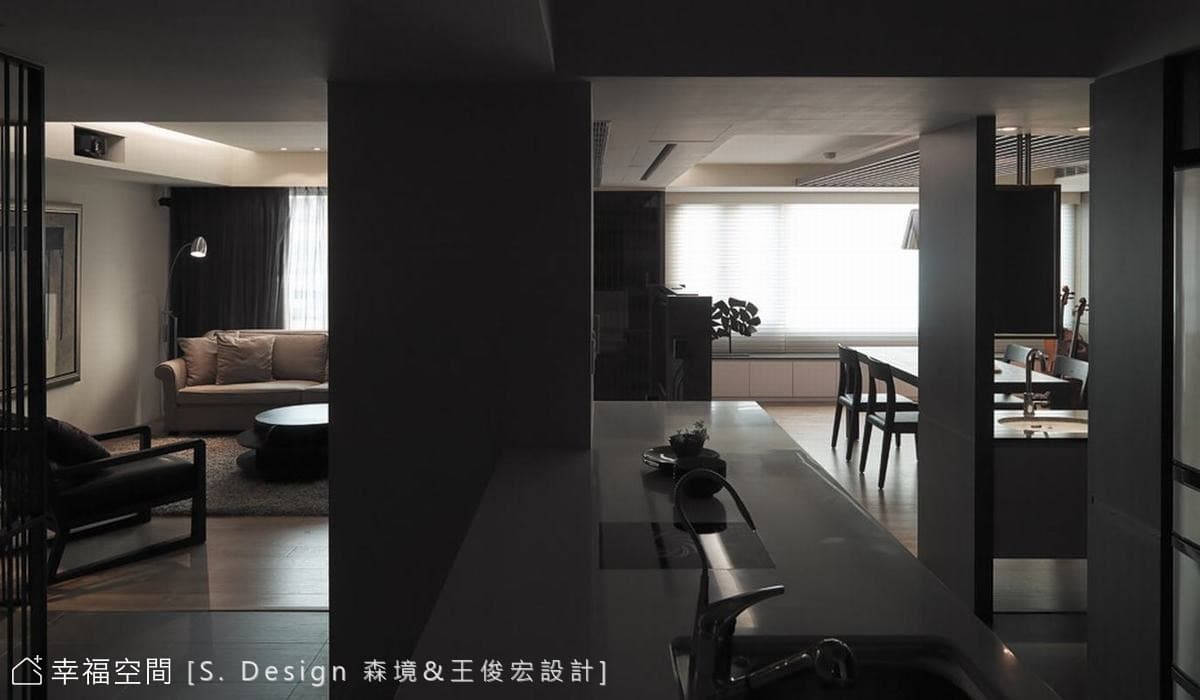 廚房望向公共區域