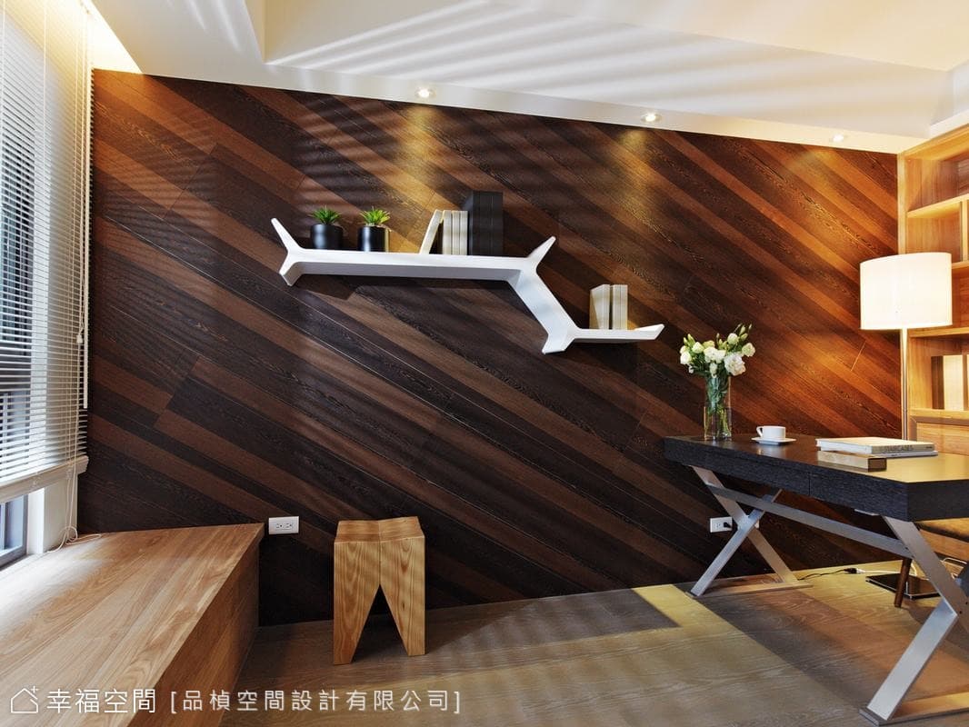 大膽斜紋牆面