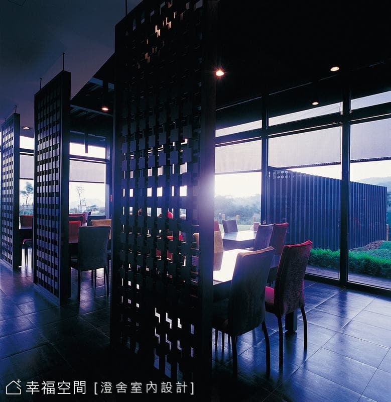 格柵屏風