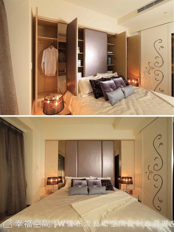 主臥床頭收納