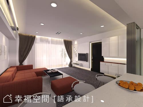 廚房望向客廳