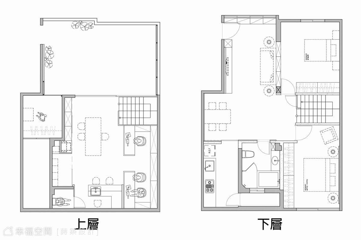 上、下樓層平面圖