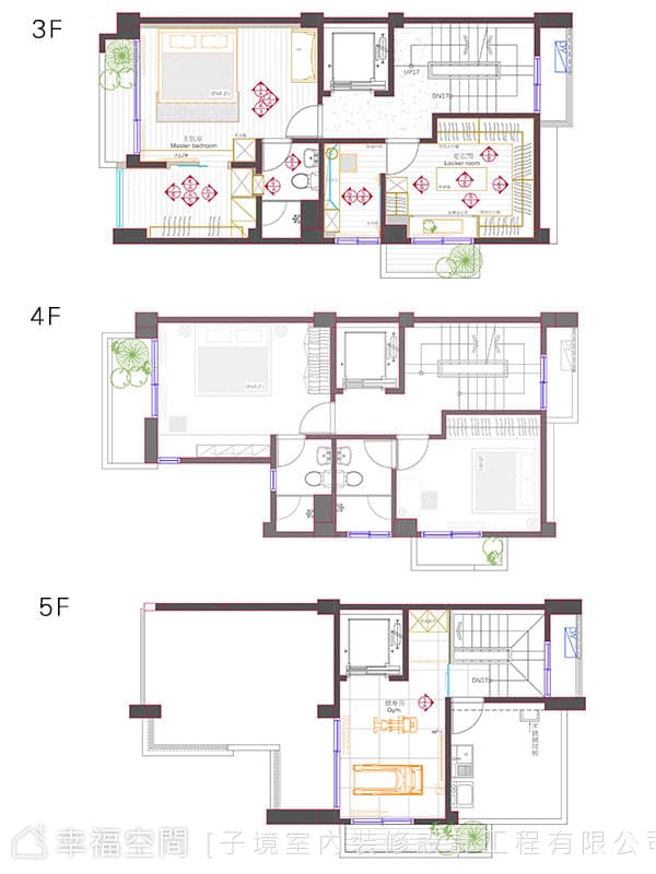 3F~5F平面圖