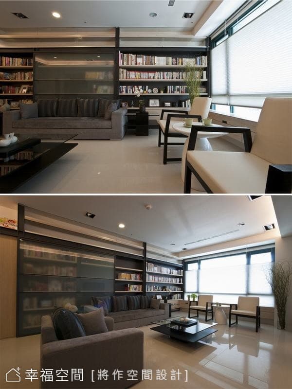 客廳書牆