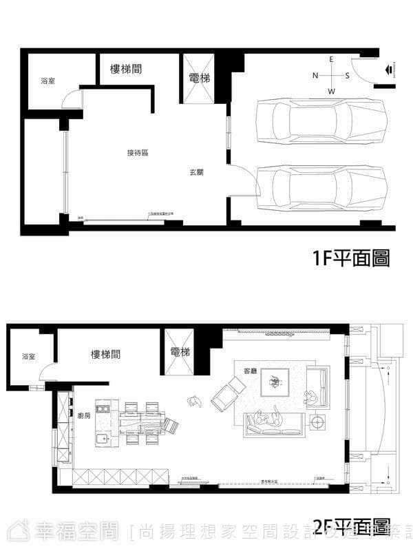 1F-2F平面圖