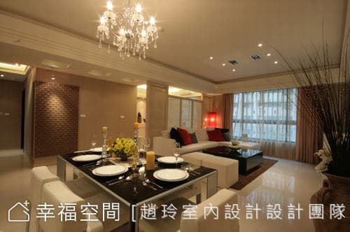 餐廳望向客廳
