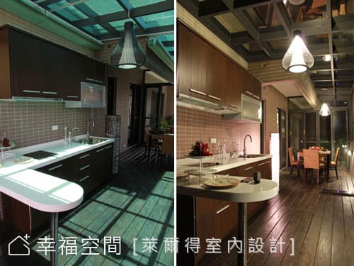 吧檯望向餐廳