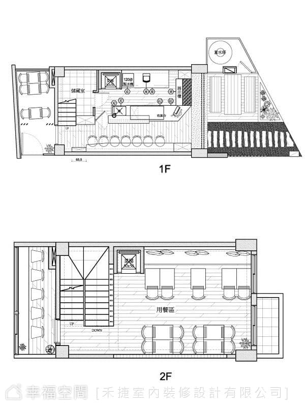 1F、2F平面圖