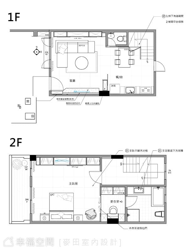 平面圖 1F&2F