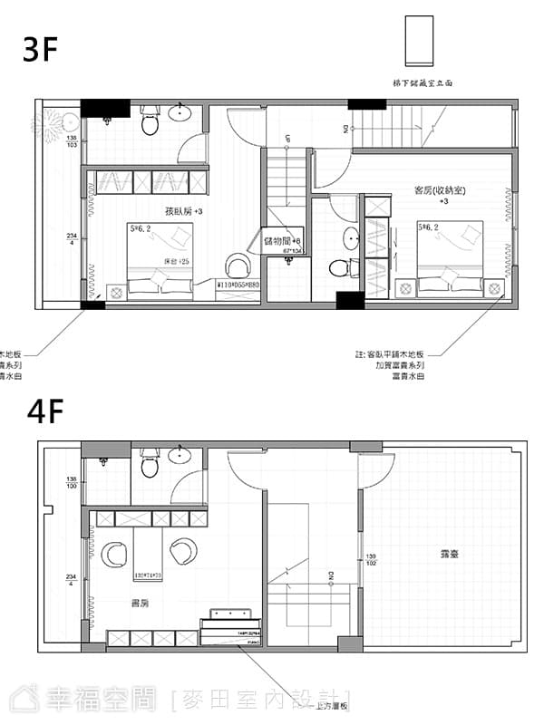 平面圖 3F&4F