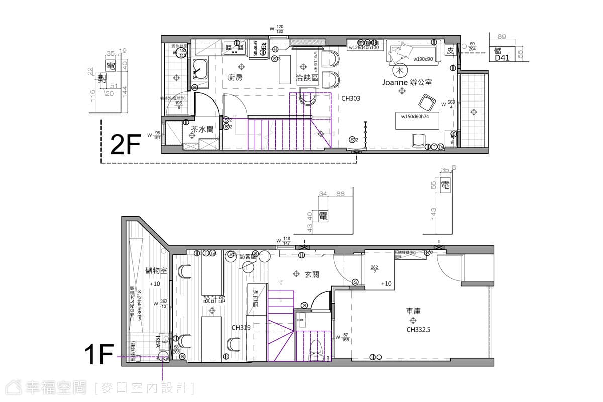 1F、2F平面圖
