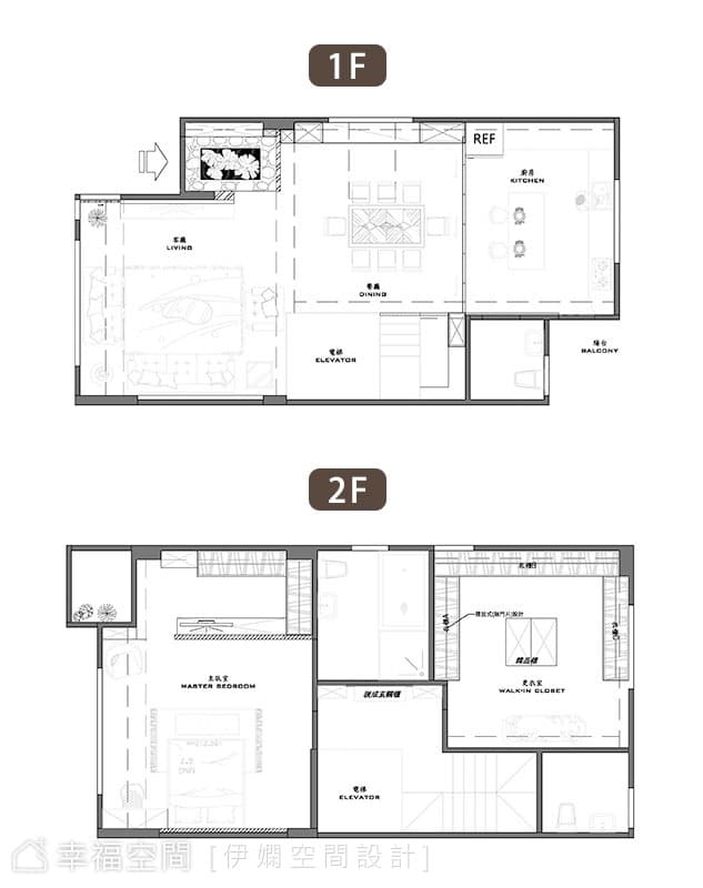 1F&2F平面圖