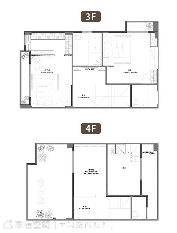 3F&4F平面圖