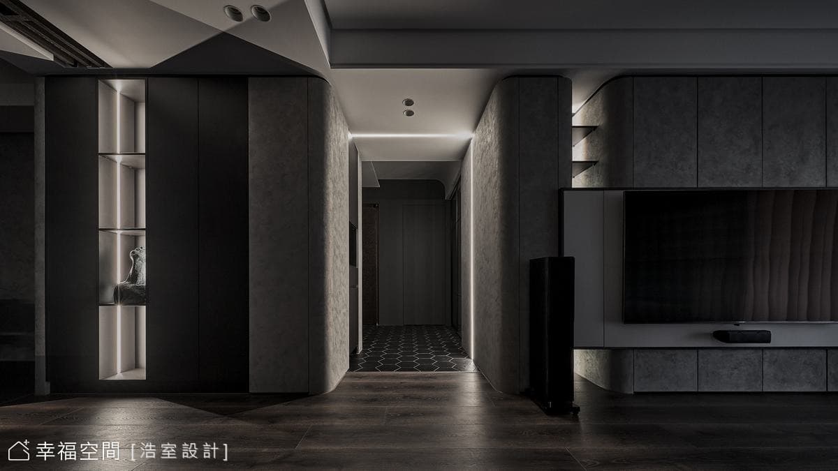 灰階時尚 描繪沉穩現代質感宅品味│80坪