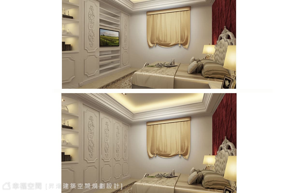 主臥床尾