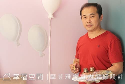 手繪氣球牆