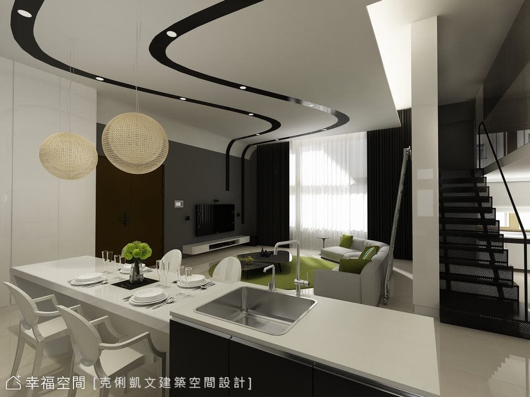 餐區面向客廳