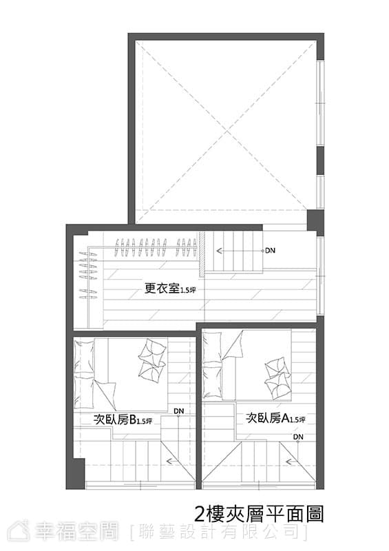 小閣樓平面圖