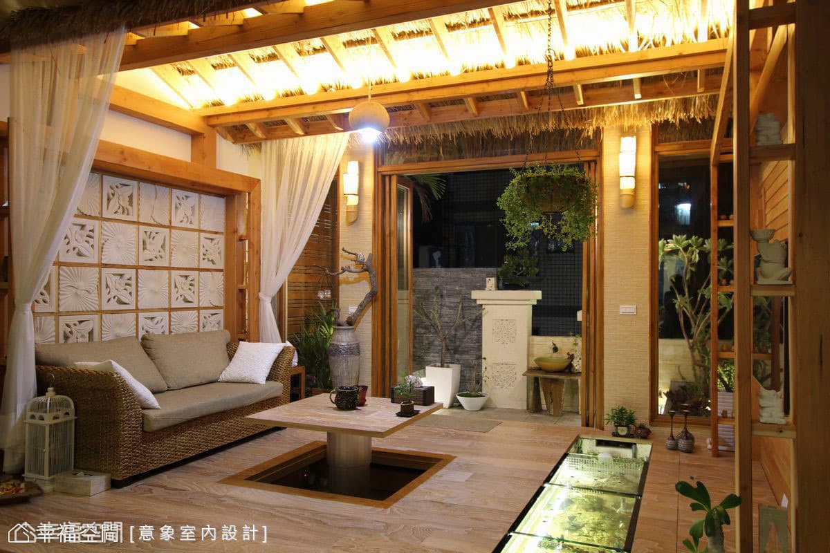 45年老屋改住辦 4樓南洋島嶼起居室
