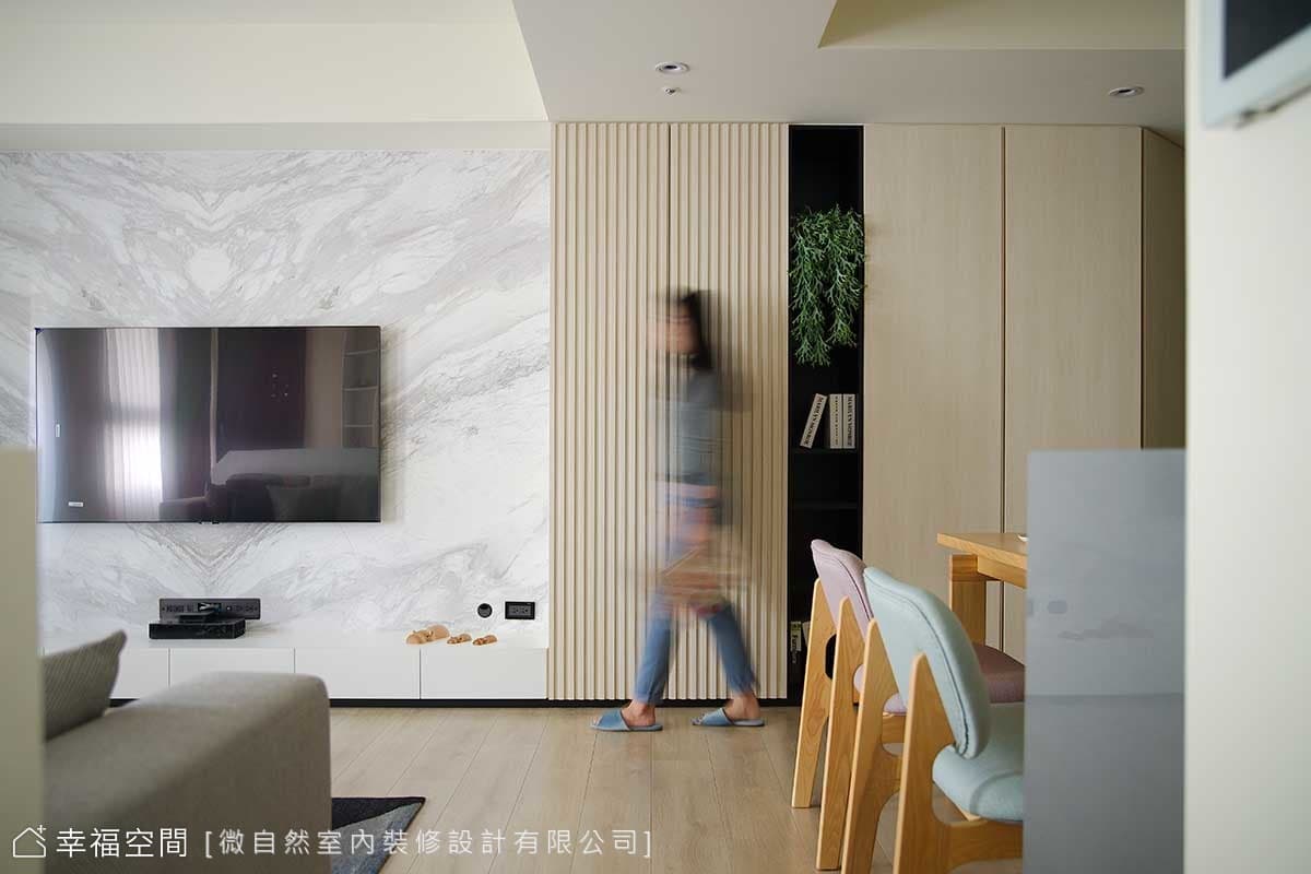 光影廊道 小3房變身大公共空間｜北歐風｜30坪