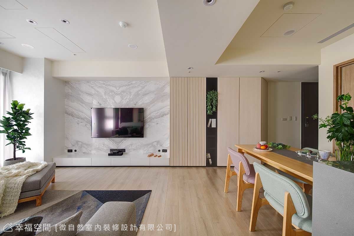 光影廊道 小3房變身大公共空間｜北歐風｜30坪
