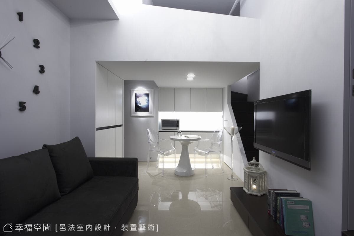 白淨幾何方塊 小坪數簡約美學