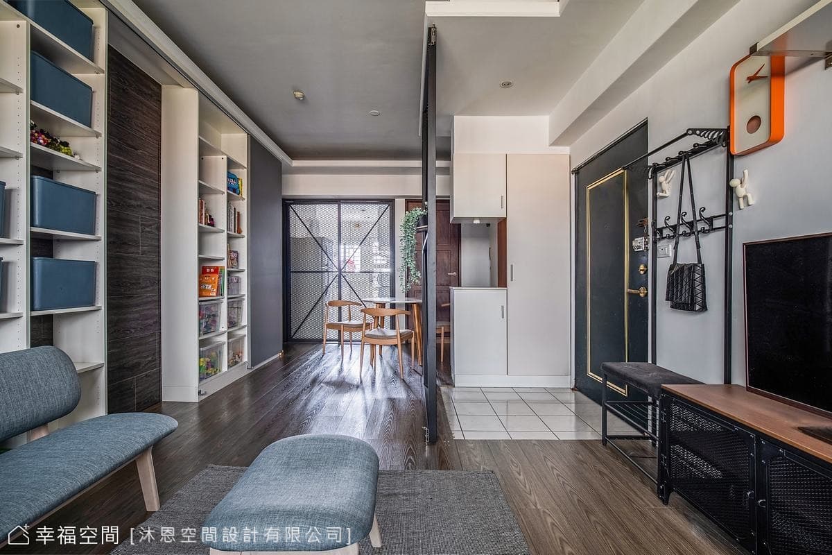 當工業風遇上現代感 成就老屋翻新的美好｜20坪｜3房、2廳、2衛