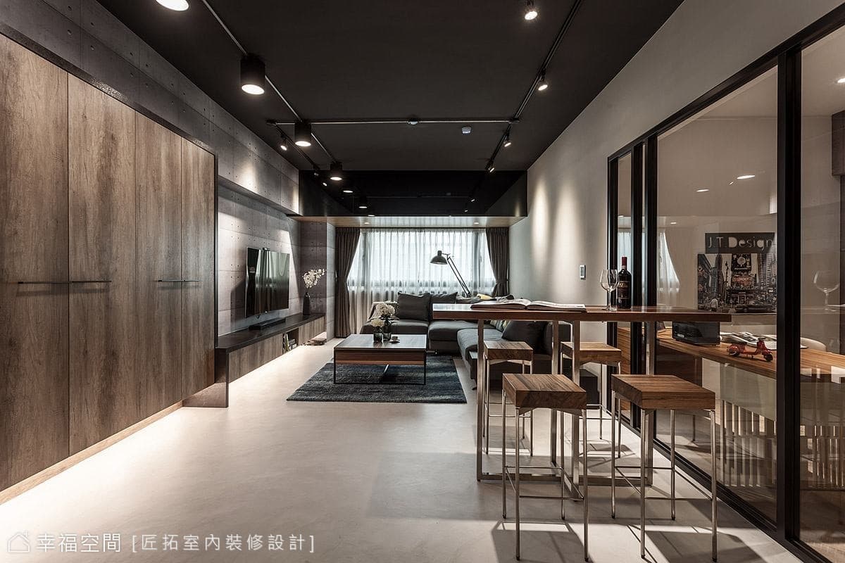 巧用替代材質 打造質感工業宅