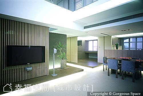 客廳望向複合式書房