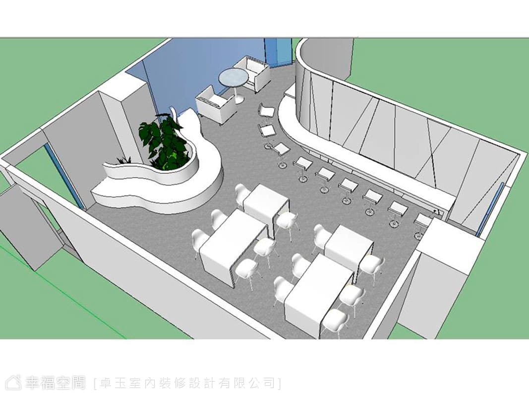 交誼廳3D圖