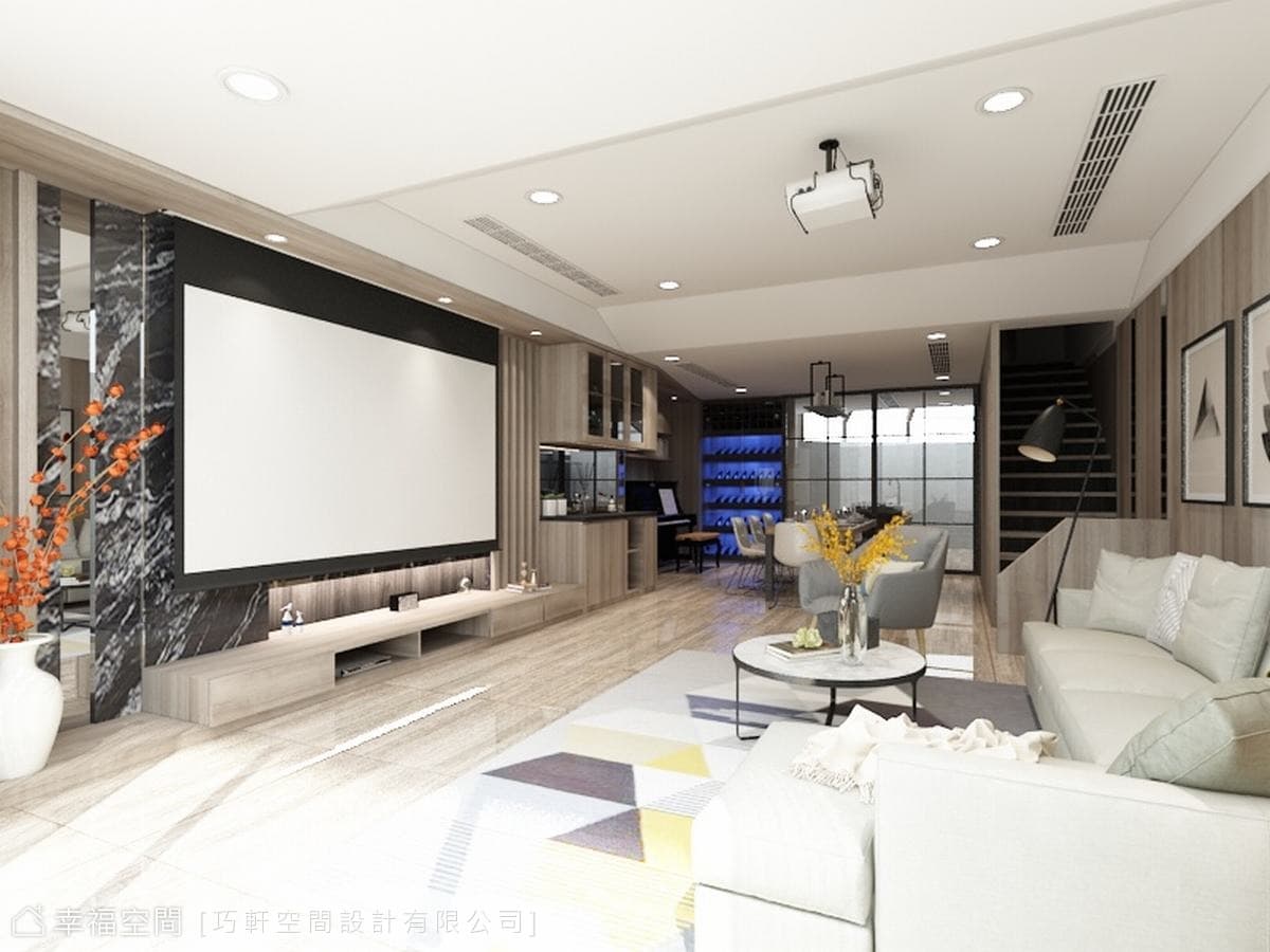 揉入現代時尚品味 構築開闊透天宅｜40坪