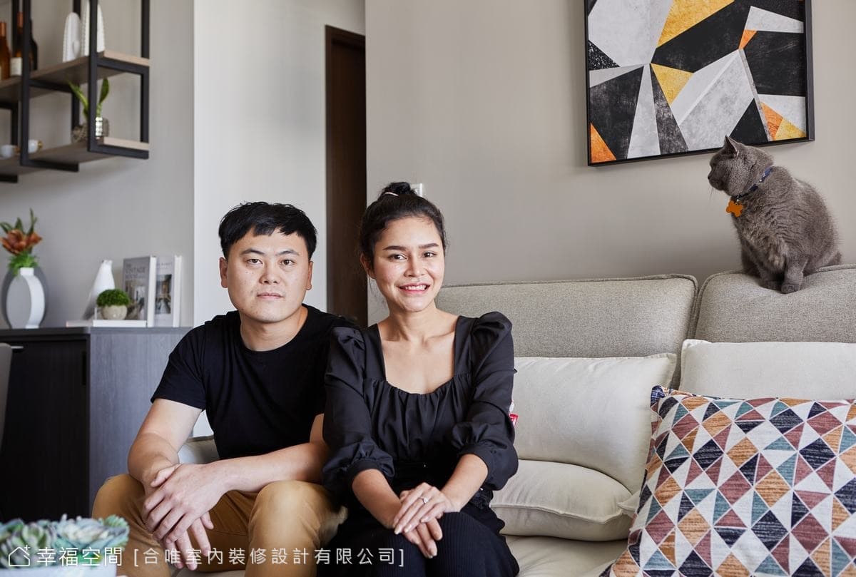 黑灰白北歐混搭質感風 打造舒心療癒貓宅│25坪