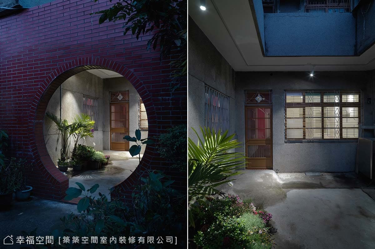 建物後院