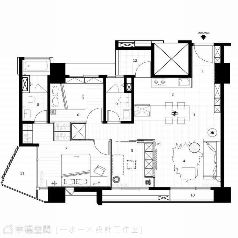 微工業生活感 構築三代溫馨宅
