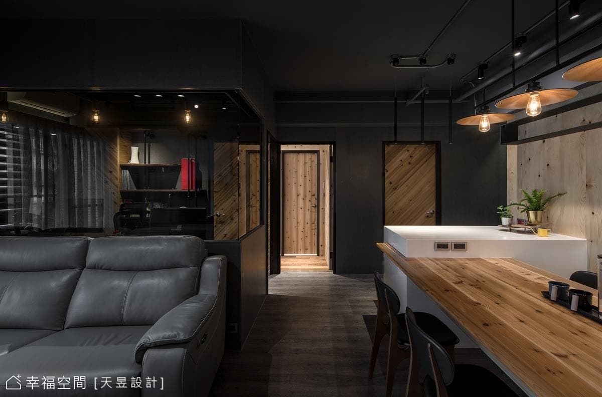 Warm loft house