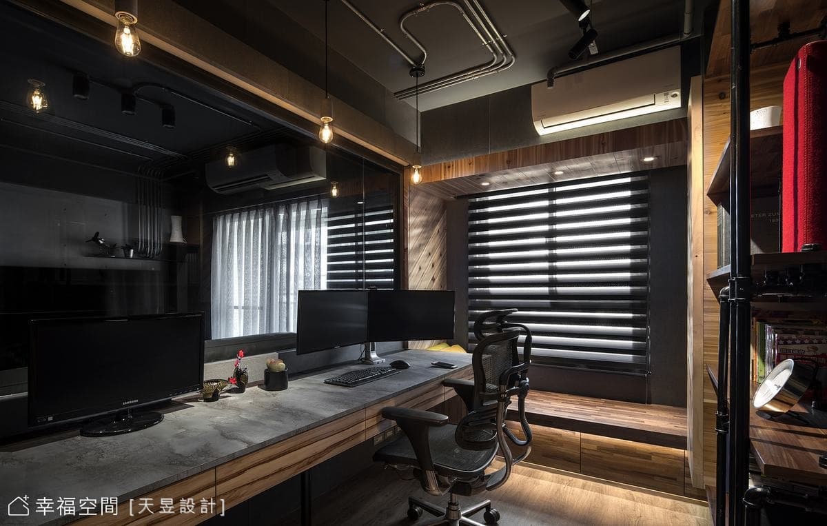Warm loft house
