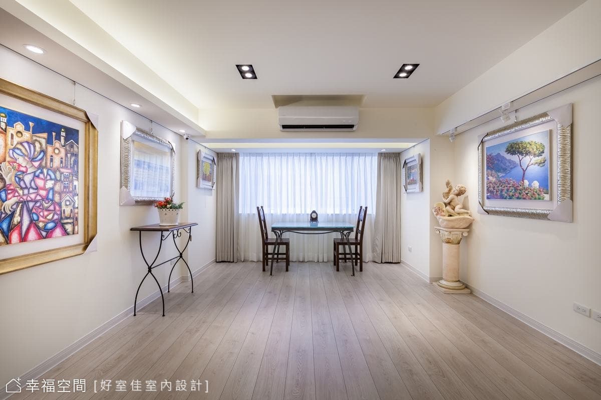 淡雅迷人的藝展空間