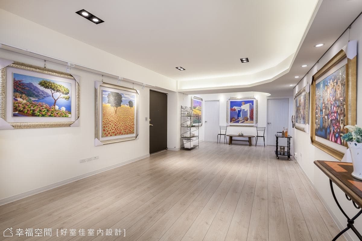 淡雅迷人的藝展空間