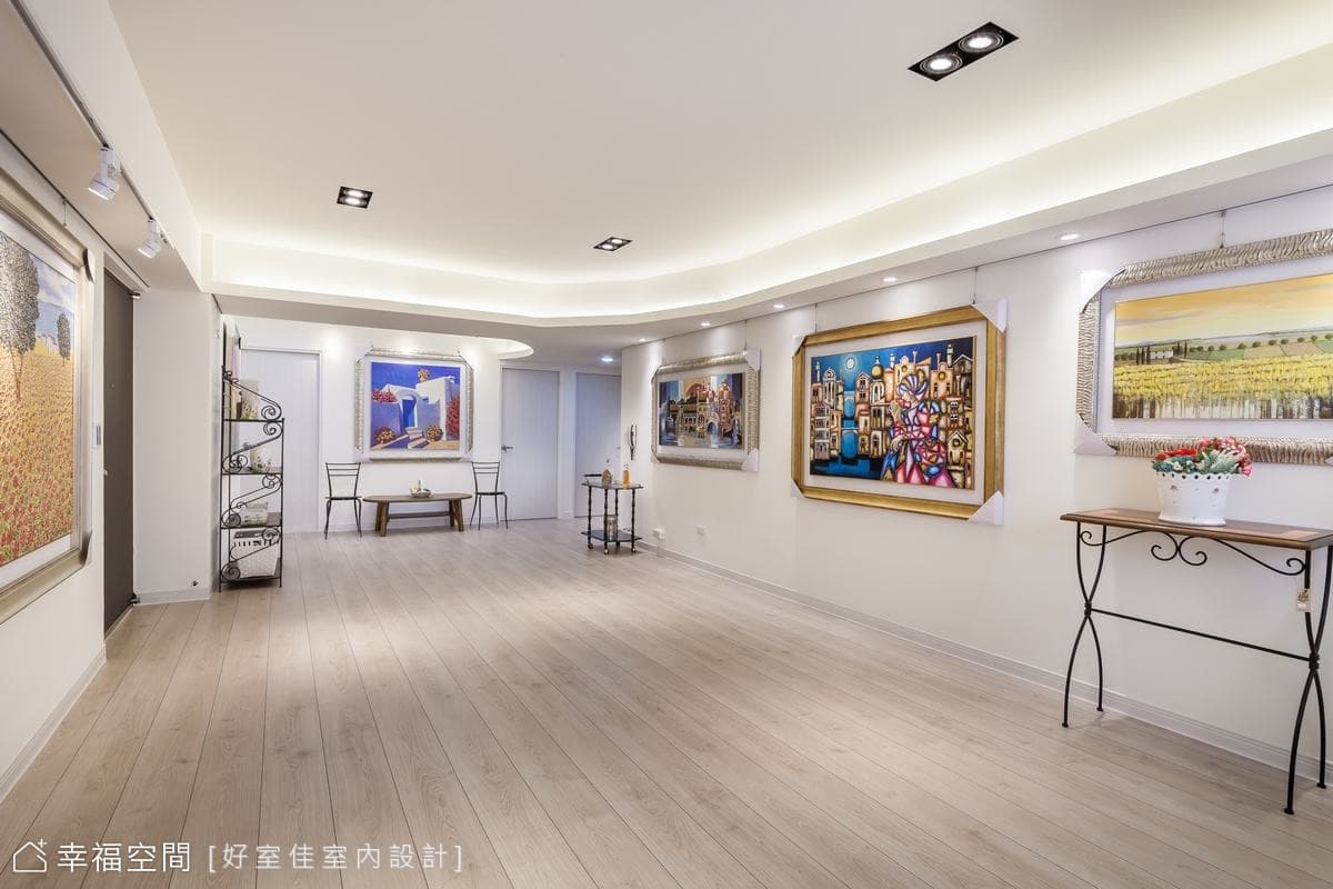 淡雅迷人的藝展空間