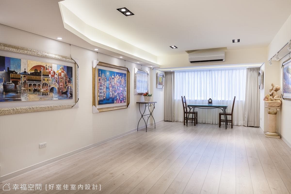 淡雅迷人的藝展空間