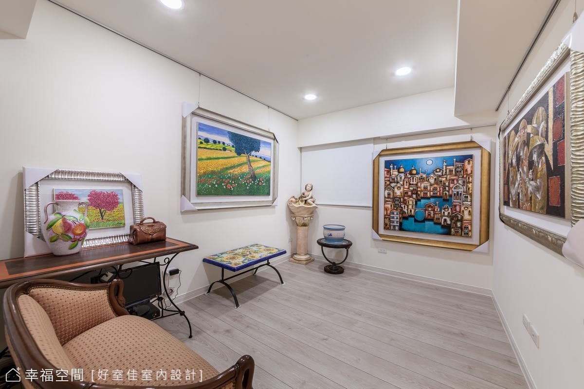 淡雅迷人的藝展空間