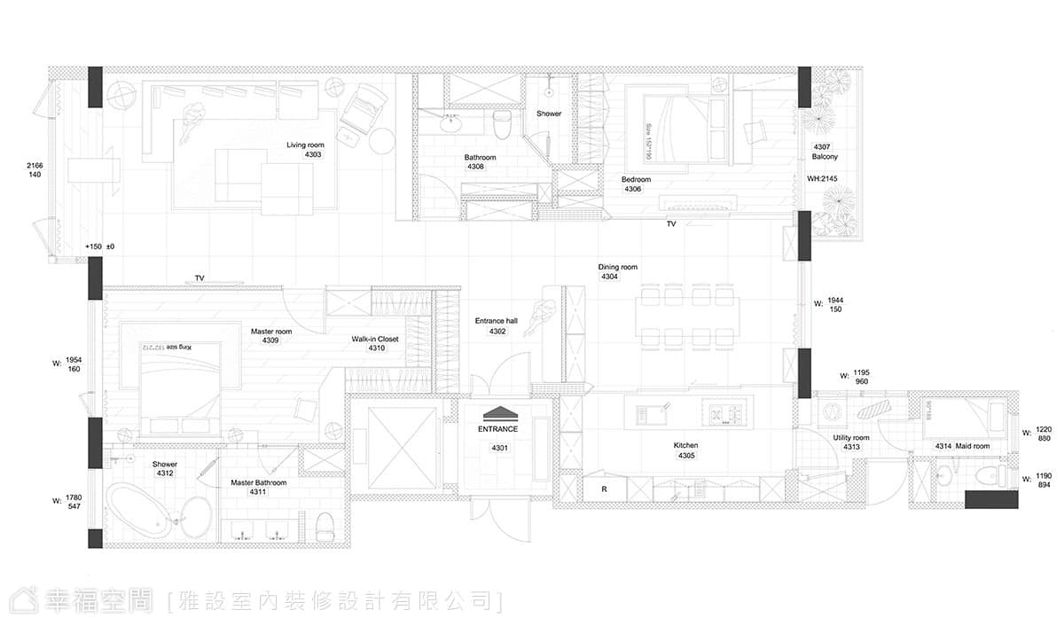 上海世貿濱江花園張公館室內設計案