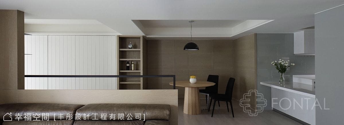 木紋漫舞於室 輕染北歐風情｜北歐風｜40坪｜2房、2廳、3衛
