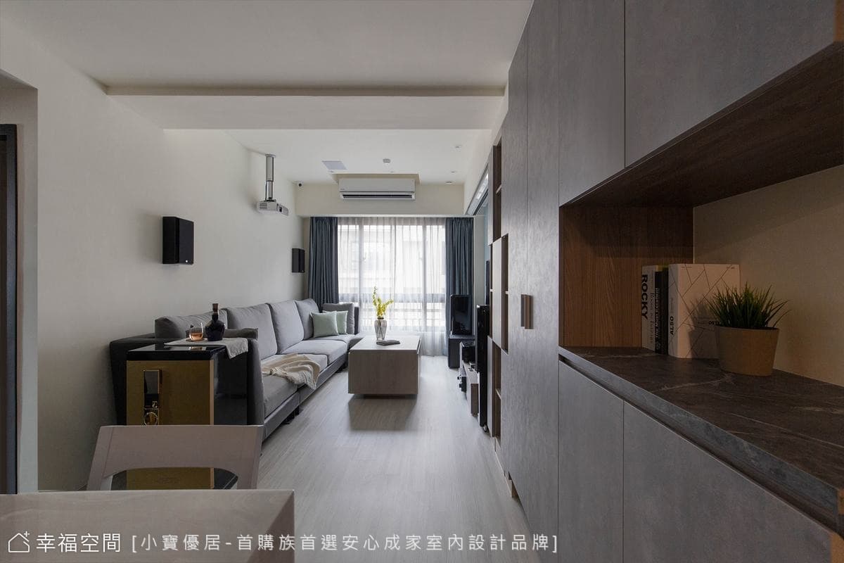 坐擁微型劇院 開啟時尚視聽覺饗宴｜北歐風、混搭風｜23坪｜2房、1廳