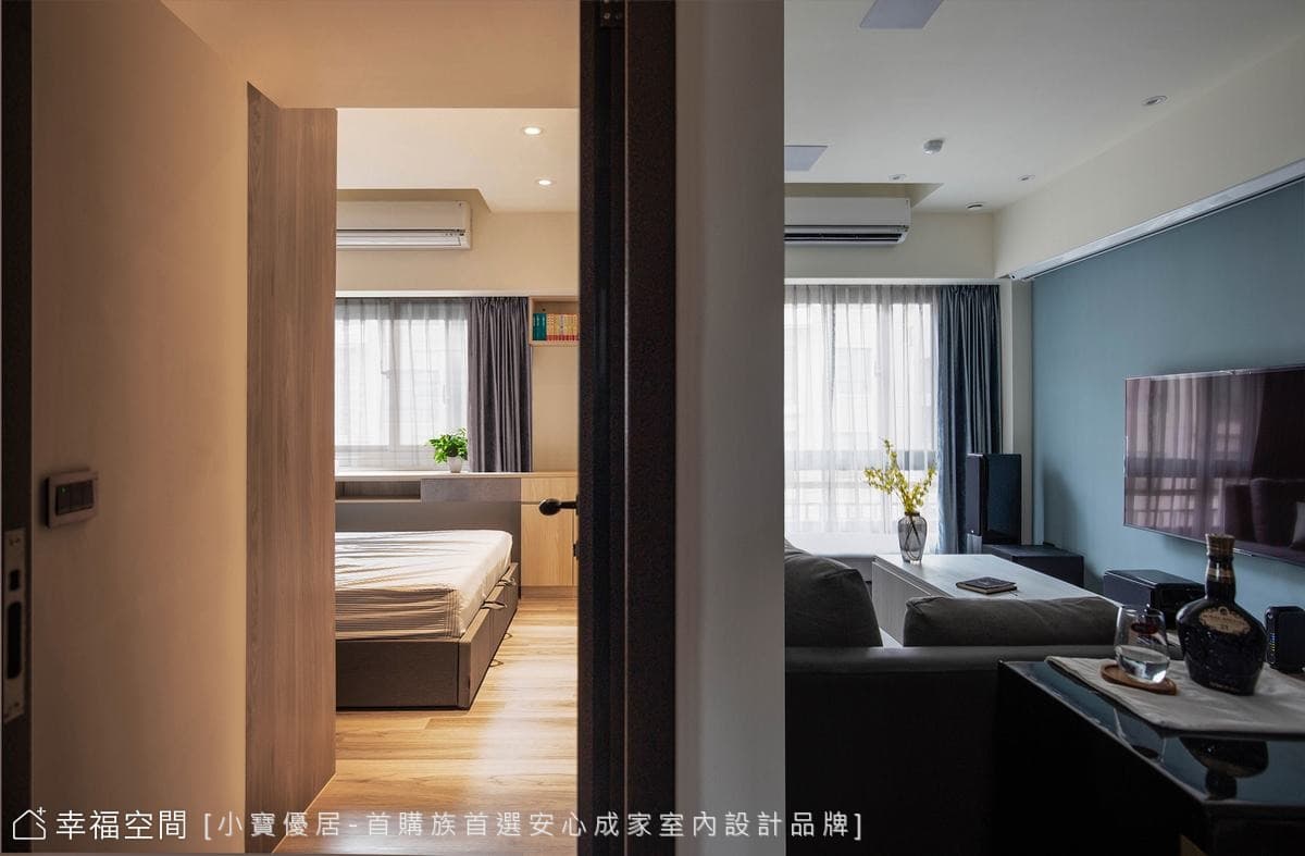 坐擁微型劇院 開啟時尚視聽覺饗宴｜北歐風、混搭風｜23坪｜2房、1廳