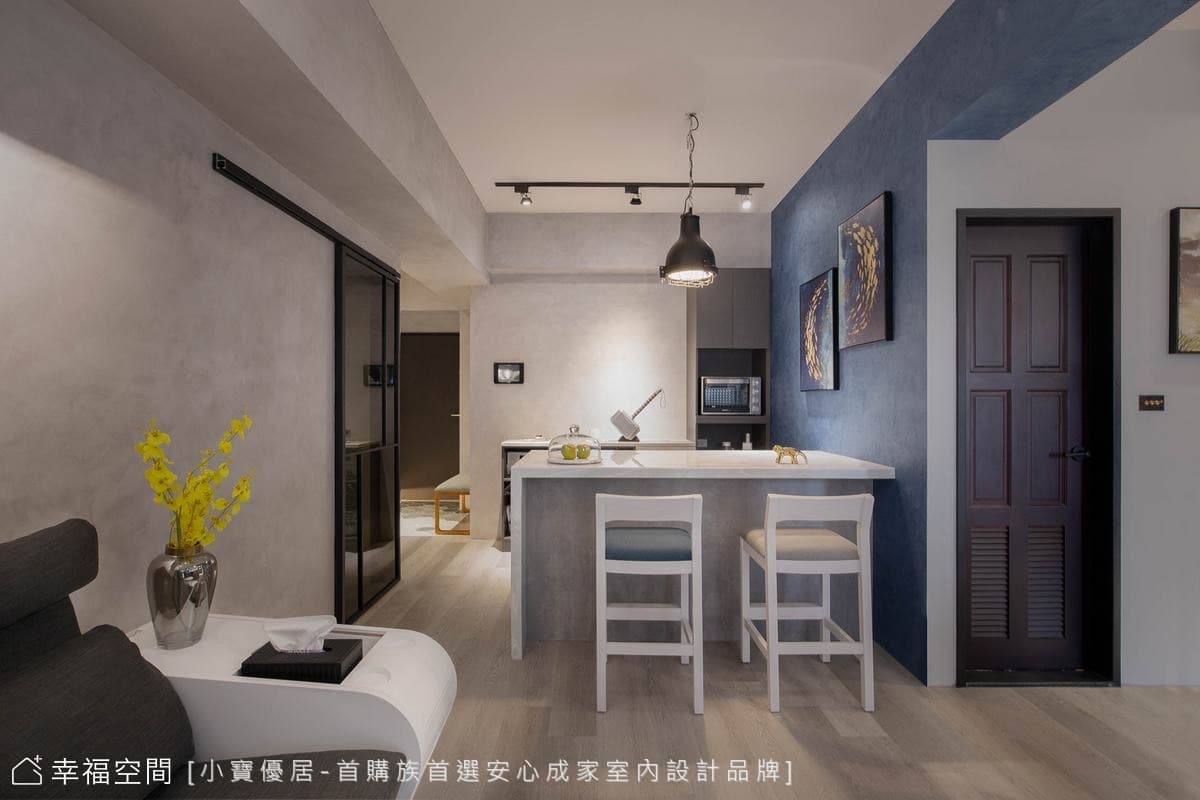 潛入蔚藍深海秘境 開展恬然無憂的生活｜現代風、休閒多元、混搭風｜30坪｜3房、2廳、2衛