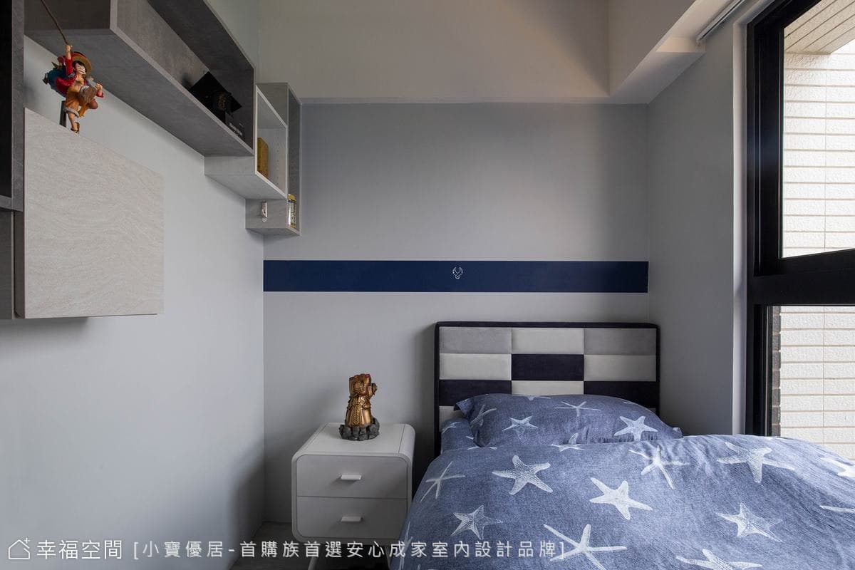 潛入蔚藍深海秘境 開展恬然無憂的生活｜現代風、休閒多元、混搭風｜30坪｜3房、2廳、2衛