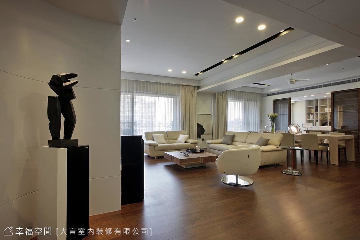 凝聚家的溫度 構建現代磅礡氣度｜140坪｜5房、2廳、2衛