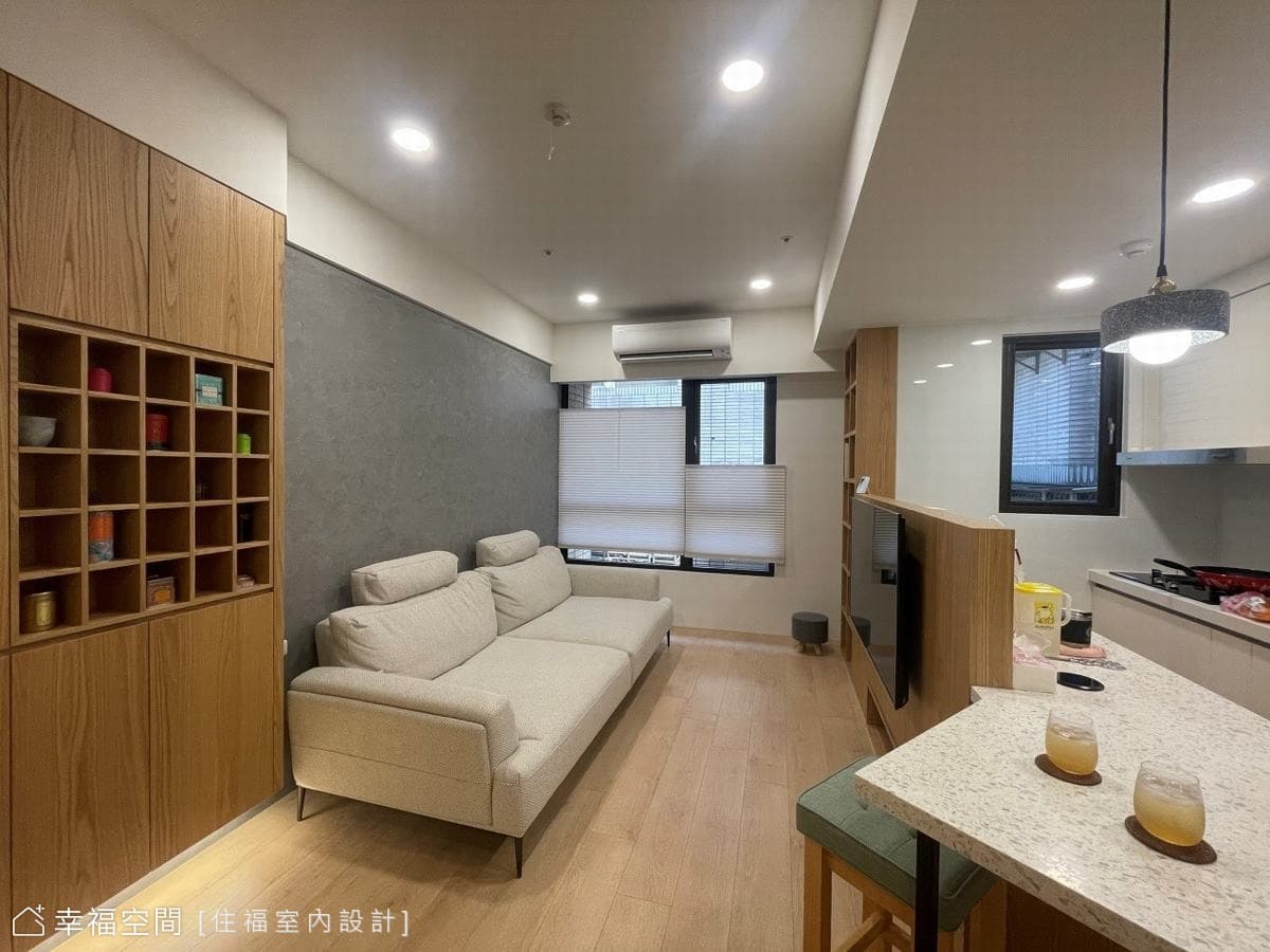延伸斜角機能 構築輕透日系居｜18坪｜2房、2廳、1衛