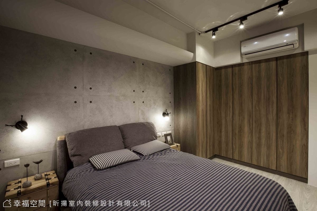 灰階藍調打造個性工業LOFT風況味宅│20坪